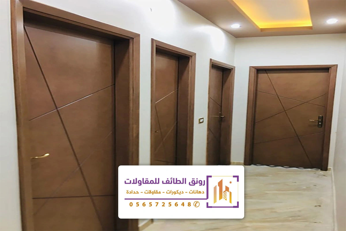 معلم دهان ابواب خشب الطائف