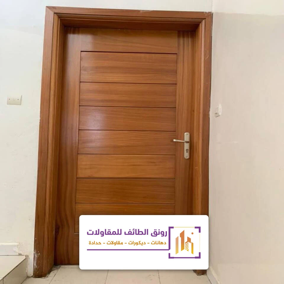 سعر تفصيل باب خشب الطائف