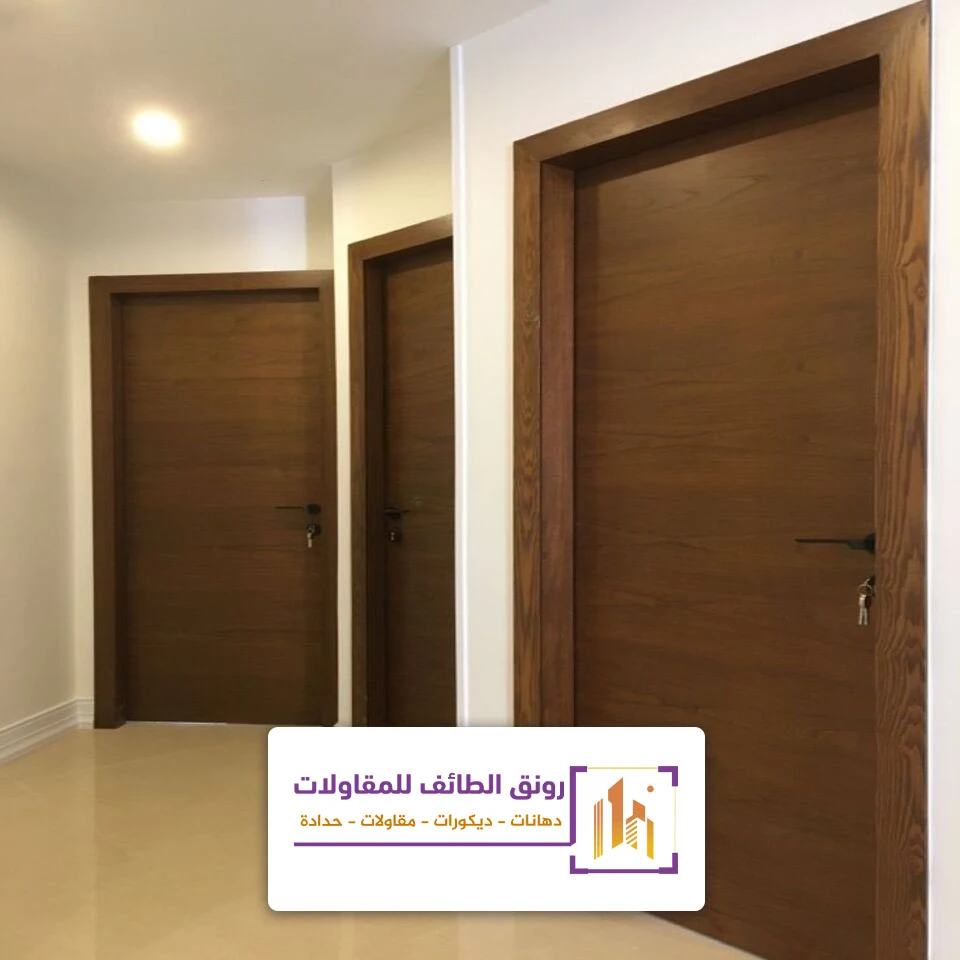 ابواب خشب للغرف الطائف