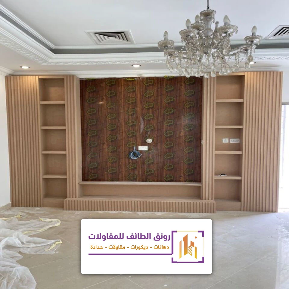 ديكورات شاشة تلفزيون الحويه
