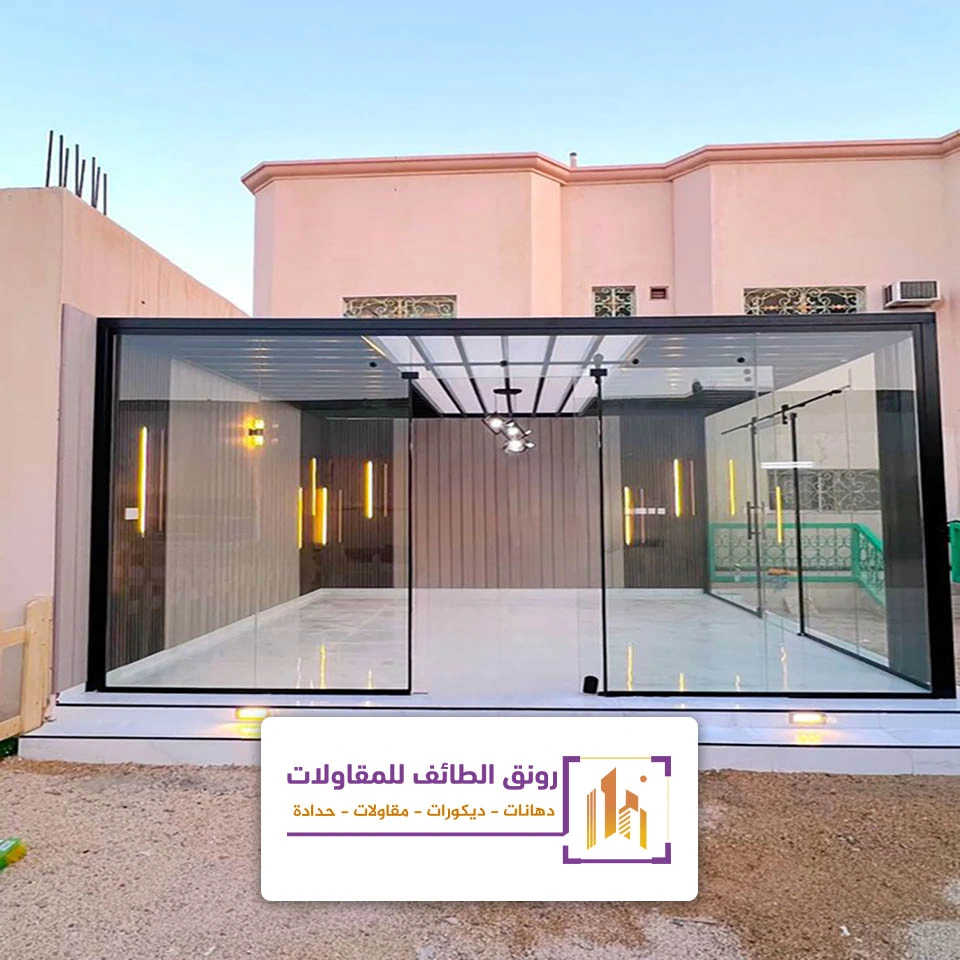 بناء ملحق بدون اعمدة