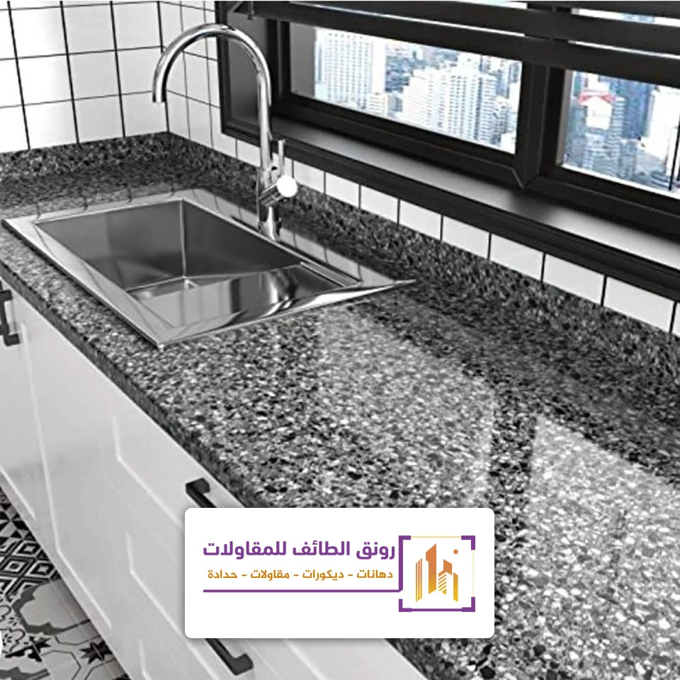 تركيب بديل الرخام في المطبخ