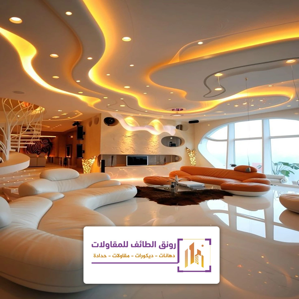 ديكور انارة سقف