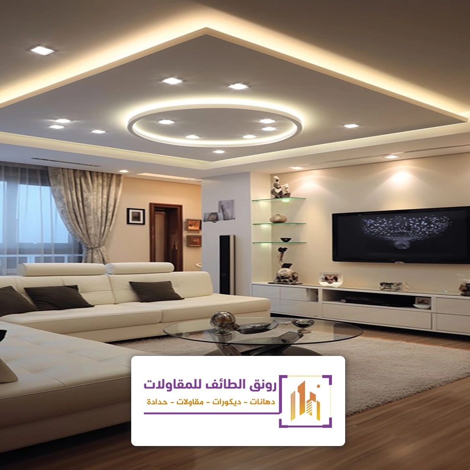 إضاءة سقف جبس بالطائف