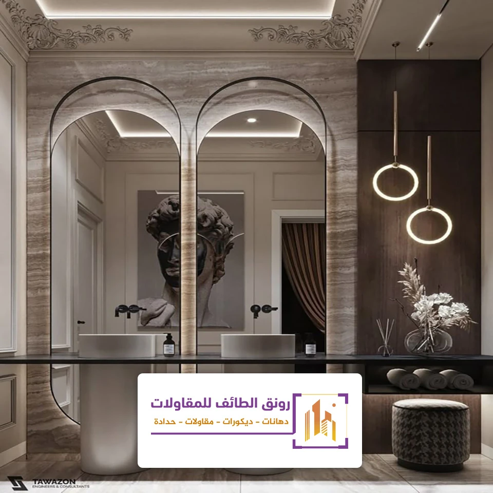 ديكور مرايا طويلة بالطائف