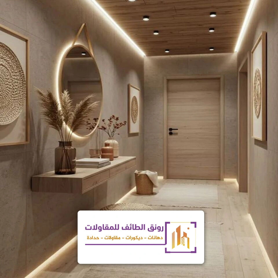 ديكورات خشبية للمداخل الطائف