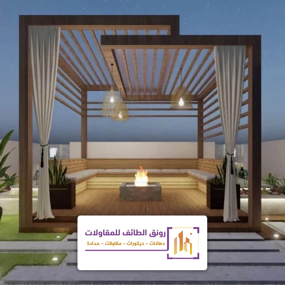 جلسات خارجية خشب