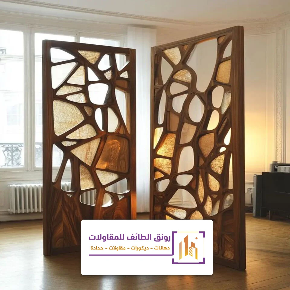 تصميم بارتشن خشب الطائف