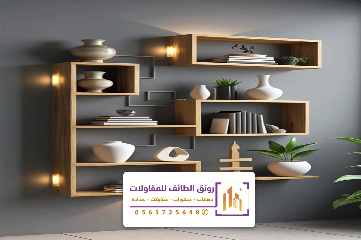 تركيب رفوف خشبية الطائف