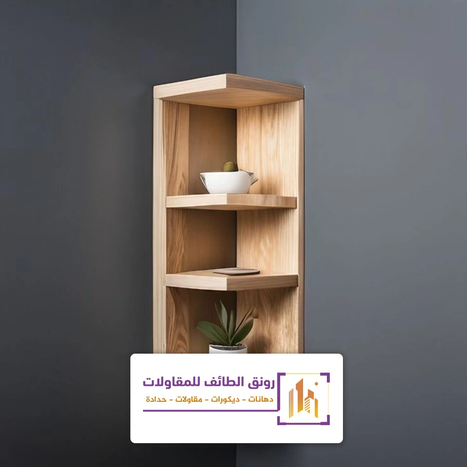 رفوف خشب ديكور الطائف