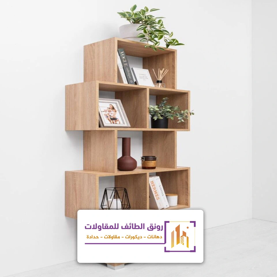 تركيب ارفف حائط خشب الطائف