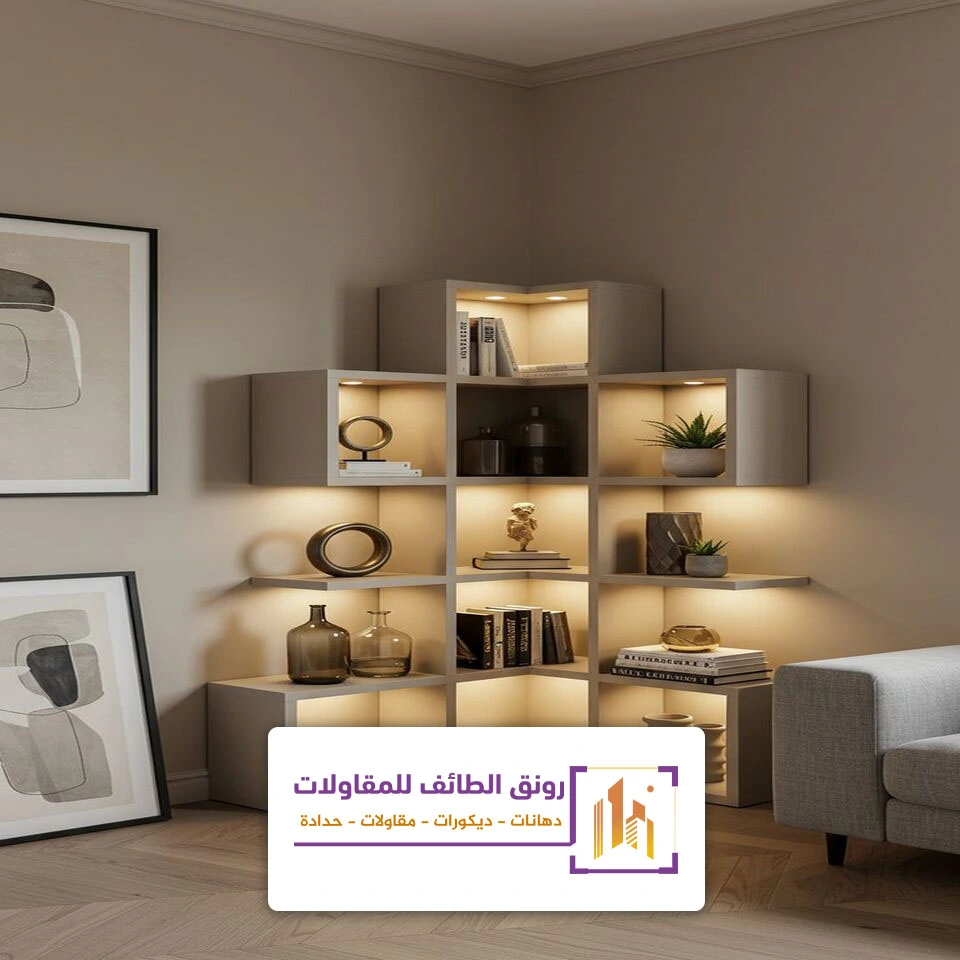 ارفف خشبيه للتلفزيون الطائف