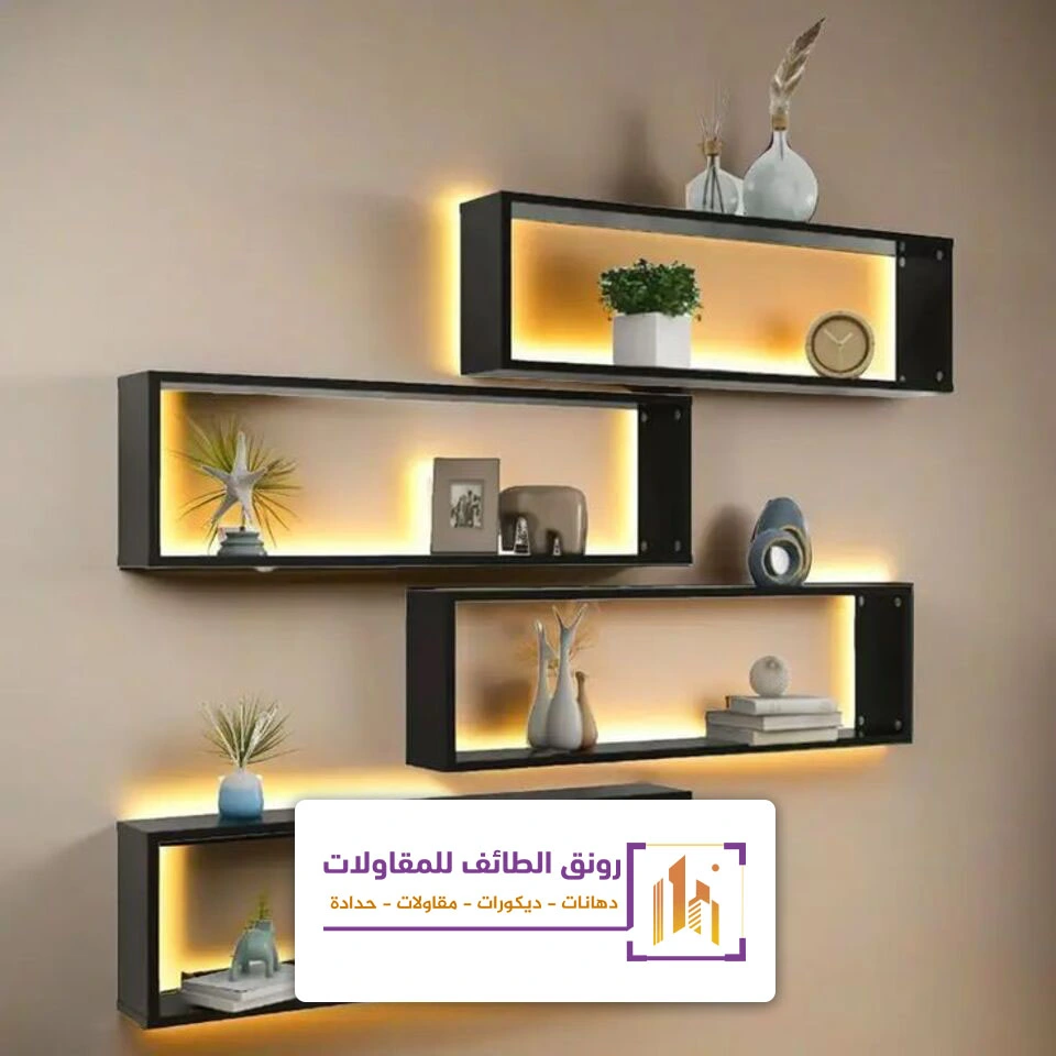 اشكال ارفف خشب الطائف