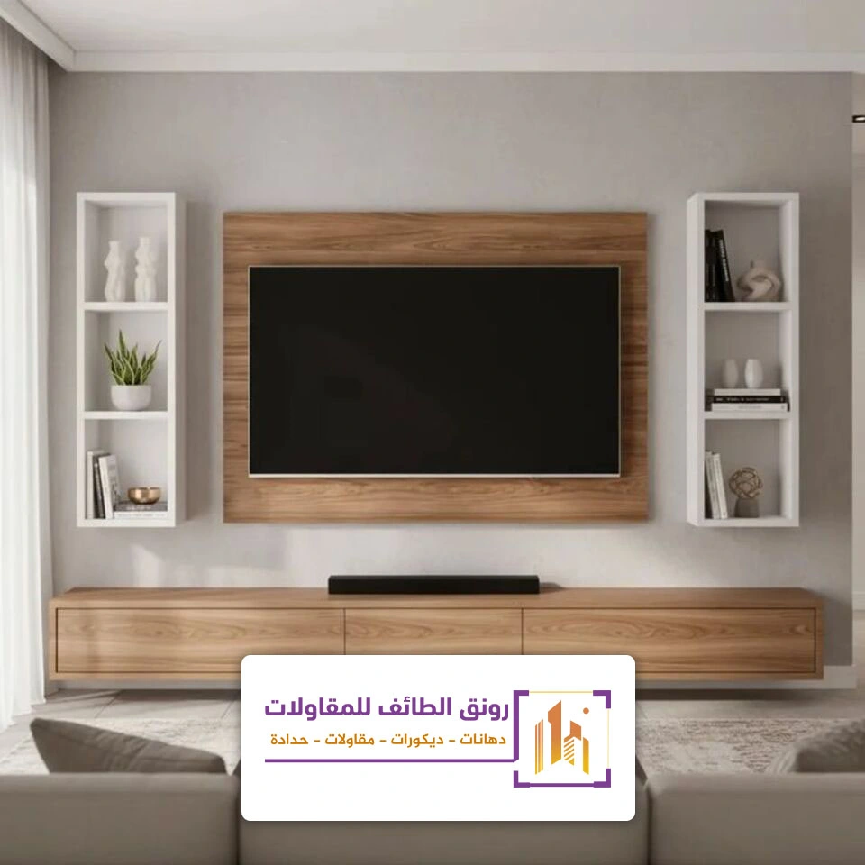 تركيب رف خشب معلق الطائف