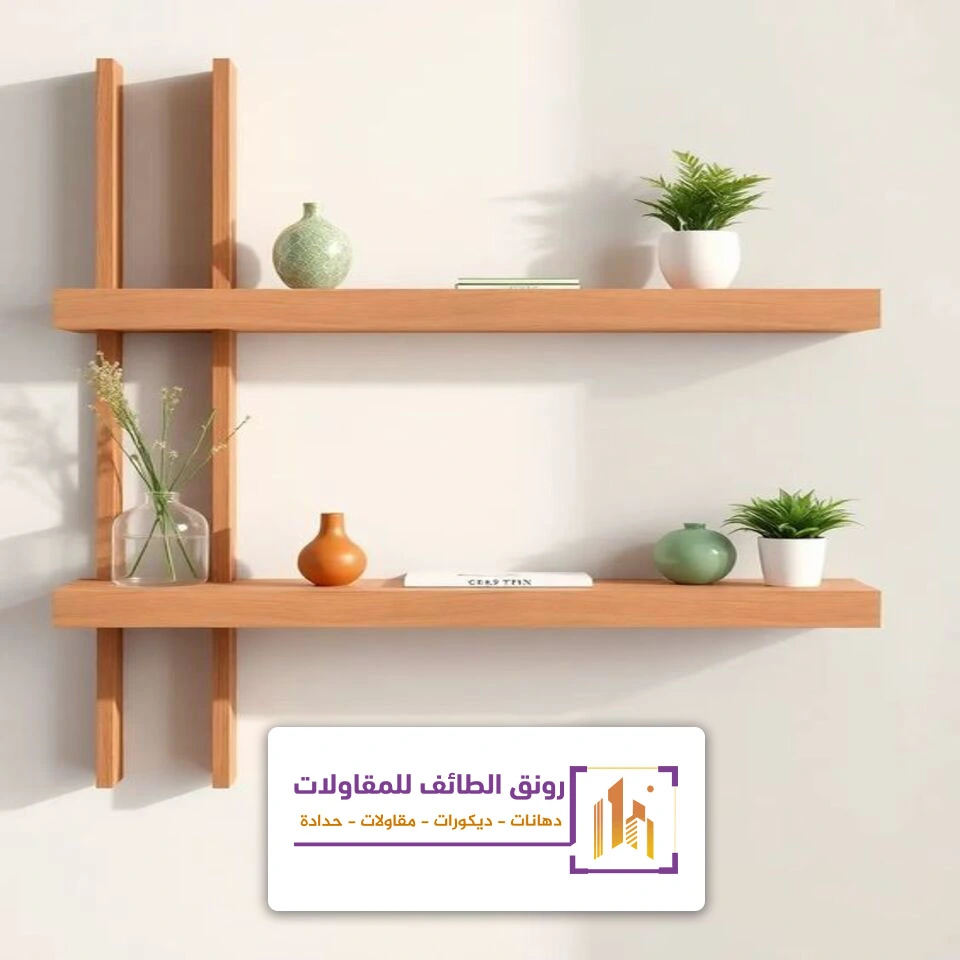 تركيب ارفف حائط خشب الطائف