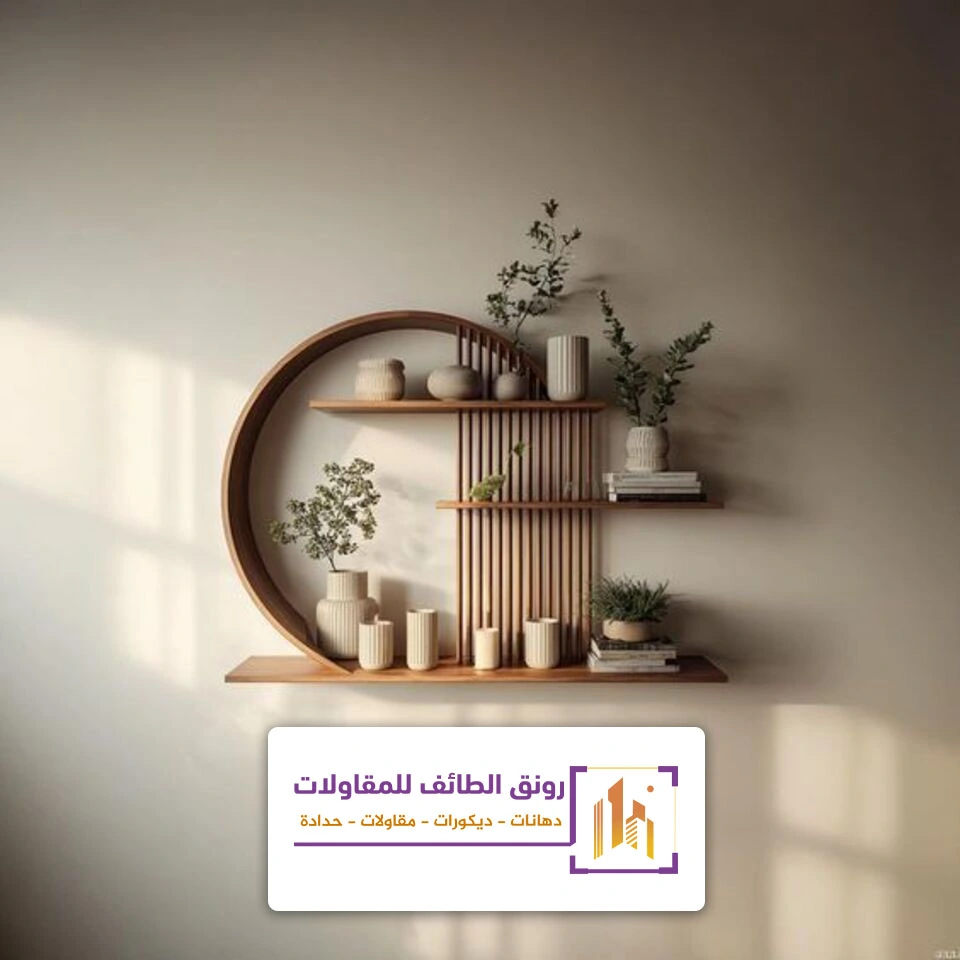 تركيب رف خشب معلق الطائف