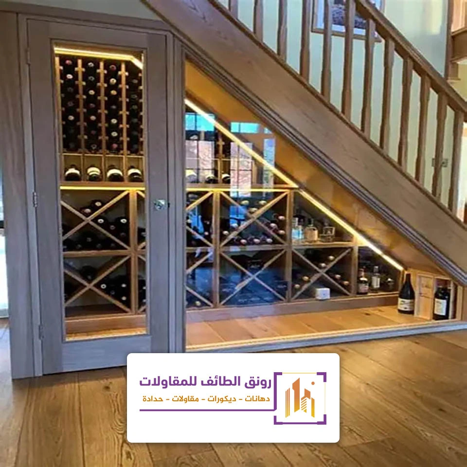 تنسيق ديكور تحت الدرج في الطائف