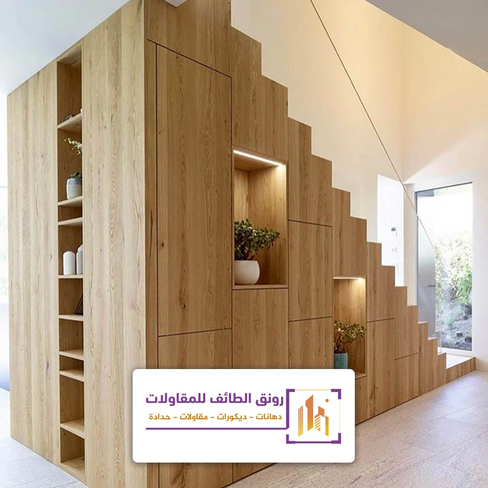 تصميم ديكور تحت الدرج بالطائف