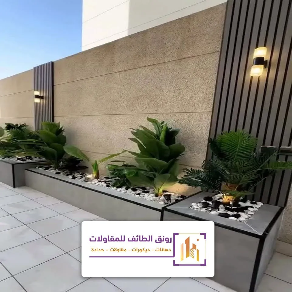 اعمال تنسيق حدائق سطح منزل