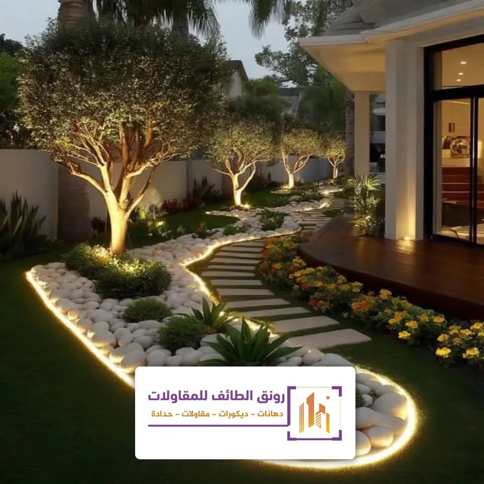 اعمال تنسيق حدائق سطح منزل