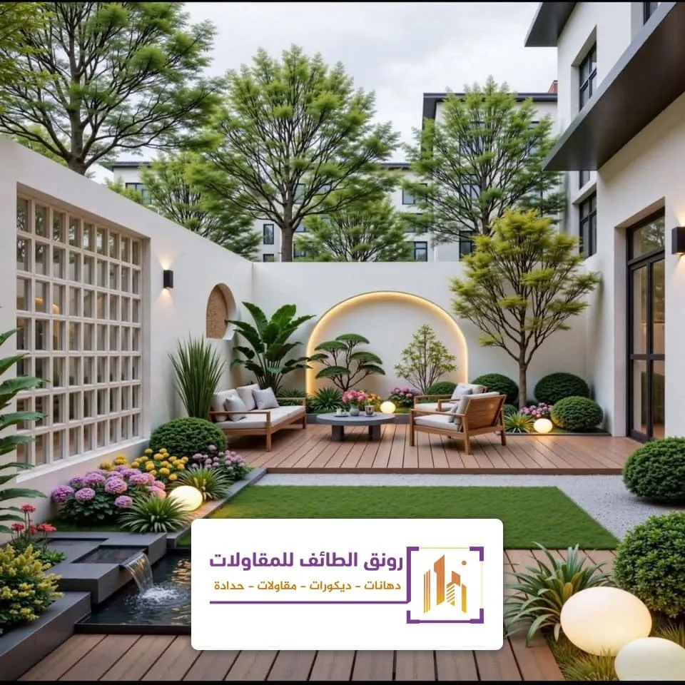 تنسيق حدائق فلل الطائف