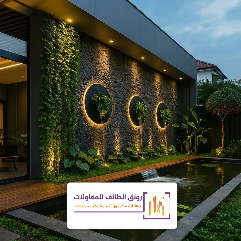 تنسيق جدران الحدائق الطائف