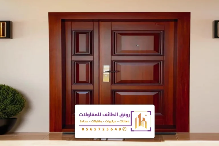 معلم دهان ابواب خشب الطائف