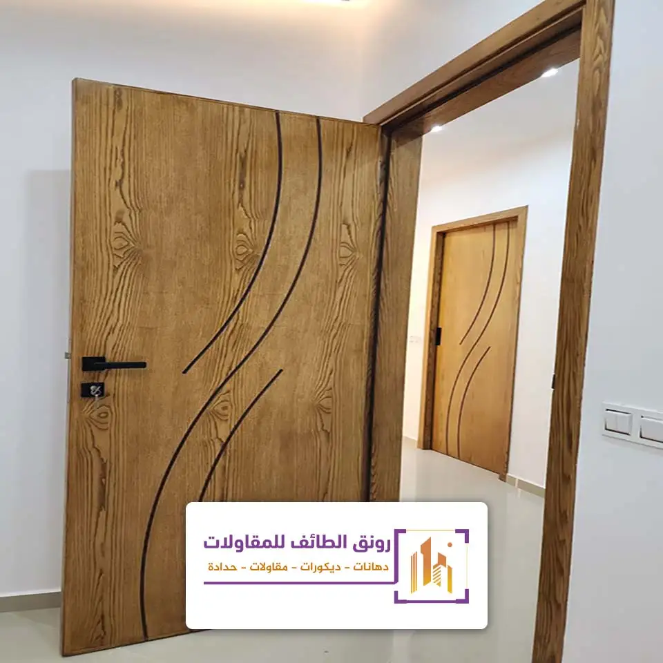 تفصيل ابواب خشب مودرن الطائف