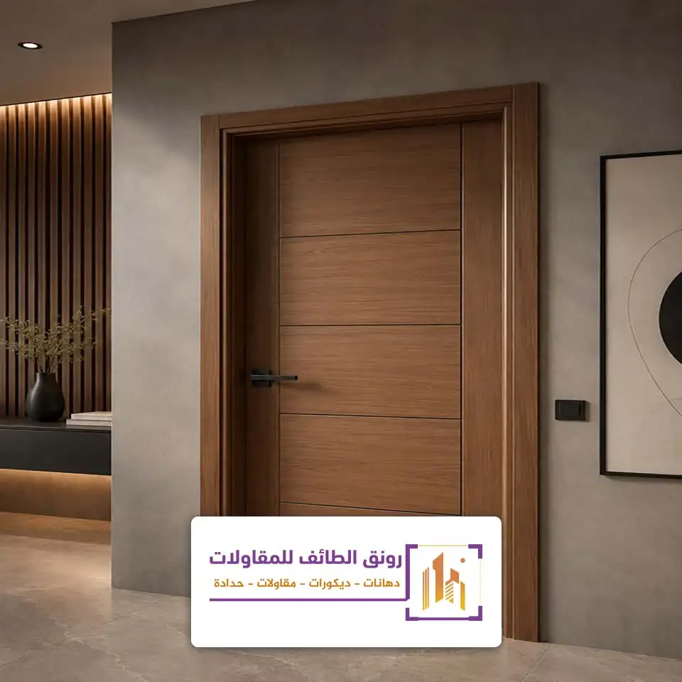 تفصيل ابواب خشب مودرن الطائف