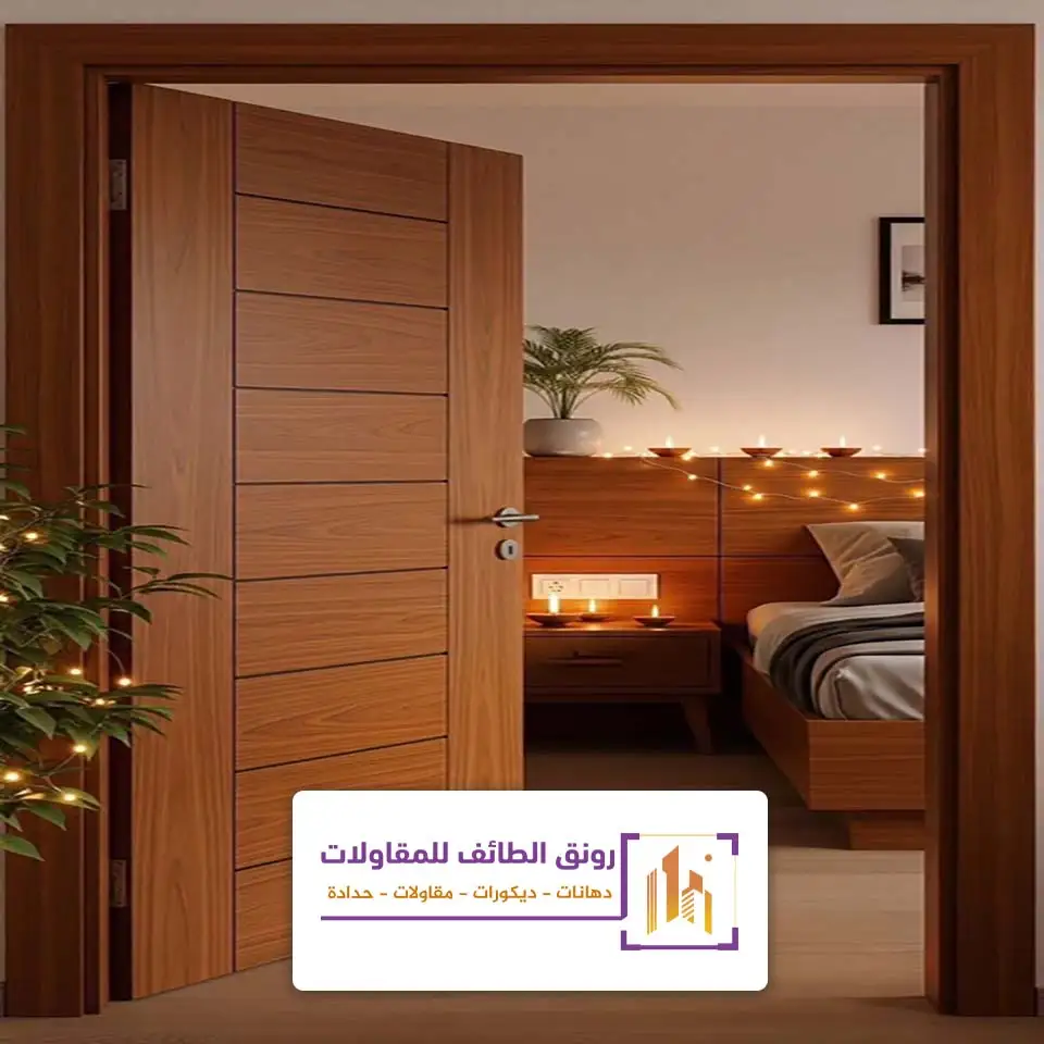 تفصيل ابواب خشب داخلية الطائف