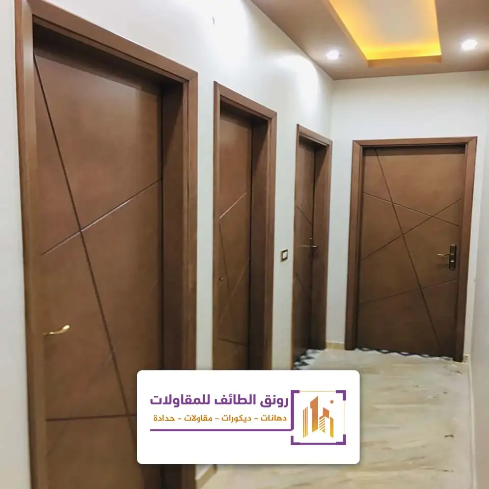 تفصيل ابواب خشب داخلية الطائف